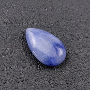 Natural Blue Aventurine Pendants, Teadrop Charms, 25x15~18x7~8mm(PW-WG96986-12)