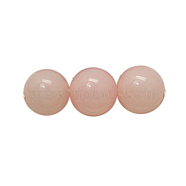 Natural Mashan Jade Beads Strands, Dyed, Round, Pink, 8mm, Hole: 1mm, about 50pcs/strand, 16 inch(G-H1626-8MM-02)