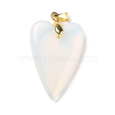 Golden Heart Opalite Pendants