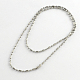 304 Stainless Steel Ball Chain Necklace Making(NJEW-R225-03)-1