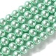 Brins de perles rondes en verre teinté écologique(HY-A002-8mm-RB034)-1