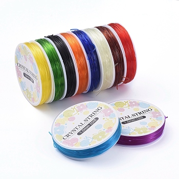 Elastic Crystal Thread, Jewelry Beading Cords, For Stretch Bracelet Making, Mixed Color, 1.0mm, about 5.5m/roll
