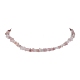 Natural Rose Quartz Chip Beaded Necklace(NJEW-JN04615-03)-1