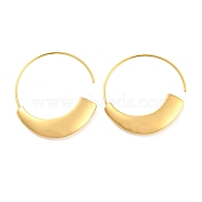 304 Stainless Steel Stud Earrings, Hoop Earrings for Women, Golden, 32x4.5mm(EJEW-D082-01G)
