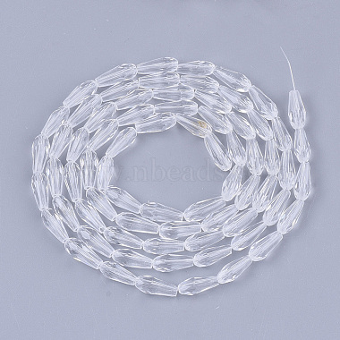 Chapelets de perles en verre transparente  (X-GLAA-T009-004H)-2