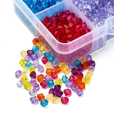 1160Pcs 8 Colors Transparent Acrylic Beads(MACR-YW0001-86)-4