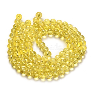 Drawbench Transparent Glass Round Beads Strands(X-GLAD-Q012-8mm-06)-4