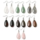 Natural Mixed Gemstone Teardrop Dangle Earrings(EJEW-E296-06P-A)-1