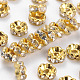 Brass Rhinestone Spacer Beads(RSB030-B01G)-1