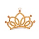 Crown Golden Plated Alloy Rhinestone Big Pendants(RB-J548-01G-A)-1