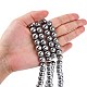 1Strand Grade A Non-Magnetic Synthetic Hematite Beads Strands(X-G-S096-10mm-3)-5