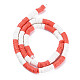 Fixed 2 Color Handmade Polymer Clay Bead Strands(CLAY-S096-029M)-2
