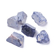 Natural Sodalite Beads, Nuggets, No Hole/Undrilled, 24.5~47x16~41x10~26.5mm, about 100g/bag(G-F621-18)