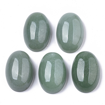 Natural Green Aventurine Cabochons, Oval, 30x20x11mm