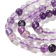 brins de perles de fluorite violet naturel(G-P530-B08-01)-3