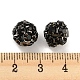 Gunmetal Brass Rhinestone Beads(RB-F035-05B-02)-3