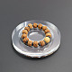 Flat Round Transparent Acrylic Single Bracelet/Bangle Display Tray(BDIS-I003-01D)-1