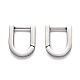 304 Stainless Steel Huggie Hoop Earrings(STAS-J033-12B-P)-2