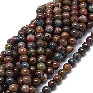 Natural Pietersite Beads Strands, Round, 6~6.5mm, Hole: 0.8mm, about 66pcs/strand, 15.55 inch(39.5cm)(G-O201A-14A)