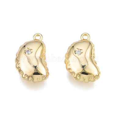 Brass Pave Clear Cubic Zirconia Charms(KK-N231-341)-2