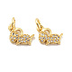 Sheep Brass Micro Pave Clear Cubic Zirconia Charms(KK-G425-12G)-1