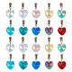 Electroplate Glass Dangle Charms(PALLOY-GO00007)-1