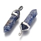 Natural Blue Spot Jasper Double Terminated Pointed Pendants(G-F295-04C)-2