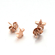 304 Stainless Steel Ear Studs(X-EJEW-P045-05RG)-1