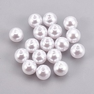 ABS Plastic Imitation Pearl Beads, Round, White, 14mm, Hole: 2.3mm, about 340pcs/500g(KY-G009-14mm-03)