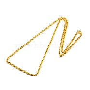 Fashionable 304 Stainless Steel Rope Chain Necklace Making, with Lobster Claw Clasps, Golden, 22 inch~24 inch(55.8~60.9cm)x3mm(STAS-A028-N039G-S)