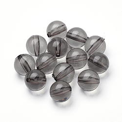 Transparent Acrylic Beads, Round, Black, 8mm, Hole: 1.5mm, about 1750pcs/500g(TACR-P053-8mm-26S)