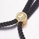 Nylon Twisted Cord Bracelet Making(MAK-F019-04G)-3
