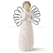 Resin Girl Display Decorations, for Home Deaktop Decoration, Wing, 130mm(PW-WG40539-08)