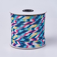 Polycotton(Polyester Cotton) Cords, Flat, Colorful, 7x1mm, about 50yards/roll(45.72m/roll), 150 feet/roll(OCOR-F008-A01)