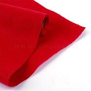 Non Woven Fabric Embroidery Needle Felt For DIY Crafts, Red, 450x1.2~1.5mm, about 1m/roll(DIY-R069-06)