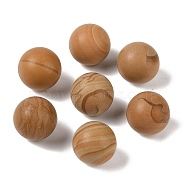 Natural Wood Lace Stone No Hole Sphere Beads, Round, 16mm(G-K353-04F-23)