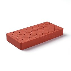 Makeup Silicone Storage Box, for Lip Stick Nail Polish, Brushes Eyebrow Pencil and Mascara etc, Rectangle, FireBrick, 190x90x24mm(DIY-H128-B03)