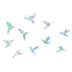 PVC Bird Pattern Flims, without Back Adhesive, Window Decorate, Clear, 301x210x0.2mm, 2 Sheets/set(CF-TAC0001-11)