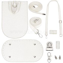 PU Leather Shoulder Bag Making Kits, Handmade Crossbody Bag, Purse Wallet Knitting Crochet Bag, White, 25.7x17.8x0.6cm(DIY-WH0209-78A)