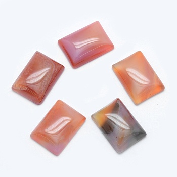 Natural Carnelian Cabochons, Rectangle, 18x13x5mm