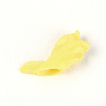 Polyethylene Pencil Grips for Kids, Grip Posture Correction Tool, Fish, Light Goldenrod Yellow, 41x22.5x12mm