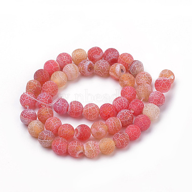 Natural Weathered Agate Beads Strands(G-S259-05-6mm)-3