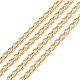 Electroplate Brass Teardrop Twisted Chains(CHC-XCP0001-35)-1