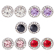 5 Pairs 5 Style Cubic Zirconia Diamond Stud Earrings(EJEW-AN0004-30)-1