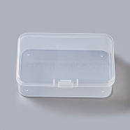 Plastic Bead Containers, Rectangle, Clear, 10.5x7.7x2.6cm(CON-F005-14-B)