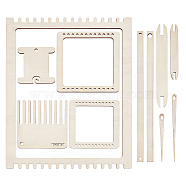 Wood Knitting Loom Kit, Rectangle(TOOL-WH0155-76A)