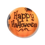 Halloween Series Acrylic Cbabochons, Dark Orange, Word, 25x3mm(OACR-M012-01)