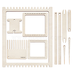 Wood Knitting Loom Kit, Rectangle(TOOL-WH0155-76A)