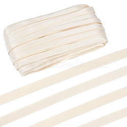 Polyester Elastic Shoulder Strap, for Sewing Bra Straps Making, Flat, Blanched Almond, 10mm, about 27.34 Yards(25m)/Bag(OCOR-BC0005-87A)