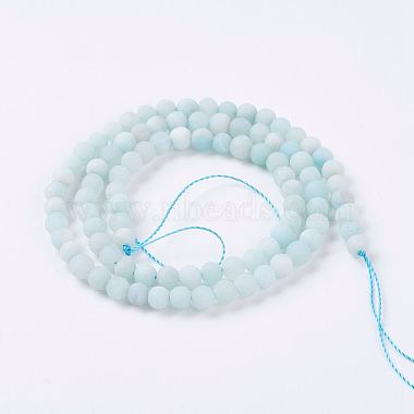 Natural Amazonite Beads Strands(X-G-J376-19F-4mm)-2